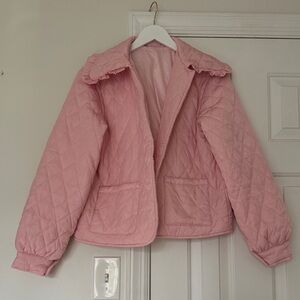 Pink quilted jacket